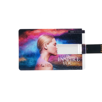 Clé USB carte de crédit musicale 2 Go 8 Go 16 Go 32 Go avec impression de logo coloré