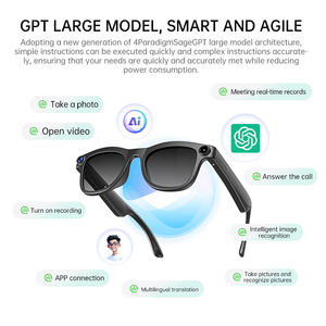 แว่นตาอัจฉริยะ Original JM93 AI รุ่น 2MP แปลภาษาแบบเรียลไทม์ด้วย AI บันทึกเสียงและภาพถ่าย กันน้ำระดับ IPX-6 ดีไซน์ทันสมัย - Product Image 4