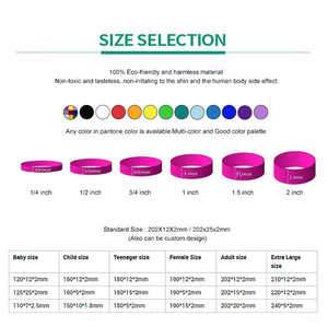 <b>Custom</b> Sport Silicone Wristband Durable Non-Toxic Bracelet for Back to School Promotional Events and Gifts - Product Image 3