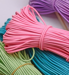 OKAY Haute Qualité 2.5MM Couleur Assortie Cordon Élastique 100% Polyester Sangles de Crochet de <span class=keywords><strong>Couture</strong></span> pour Artisanat DIY Camping <span class=keywords><strong>Sangle</strong></span> de Cravate - Product Image 2