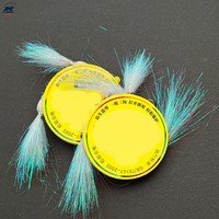 Crazy Charlie Bait Rig 3-Hook Fly Sabiki Rig Pré-monté Crazy Charlie Streamers pour la truite, le panfish, le maquereau, plumes 65cm 10 #   12 #