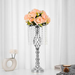 Vasi per Fiori in Cristallo Dorato di Lusso Moderni, Supporti per Decorazioni da Tavolo, Centrotavola Eleganti per Feste e Casa - Product Image 6