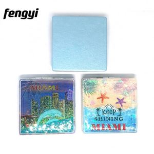 Custom <b>Mirror</b> Logo Portable Double Sided Square Leather Cosmetic Pocket <b>Compact</b> Travel Makeup Wholesale Rose Gold <b>Compact</b> <b>Mirror</b> - Product Image 3