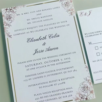 Nouvelle boîte d'invitation de mariage haut de gamme YZ, contenu personnalisable, emballage cadeau, papier nacré, carte de vœux YZ pour mariage