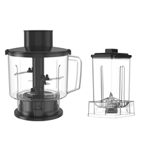 Mixeur Électrique Professionnel Puissant à Usage Commercial, Lames en Acier Inoxydable, Vitesse Variable, 5+ Vitesses, pour Smoothies
