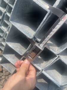 1.5mm tebal berongga bagian 2*1 Q235 Q345 Q195 inci Hot-Dip galvanis baja tabung persegi lasan pipa persegi panjang - Product Image 2