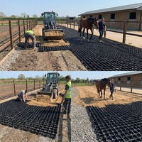 Grille de gazon, pavé de gazon, grille de paddock pour chevaux, stabilisateur de gravier en plastique