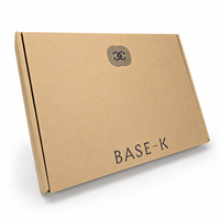 Boîte d'expédition cosmétique double face marron-vert imprimée avec logo personnalisé, boîte en carton ondulé haut de gamme avec impression intérieure pour cadeaux influenceurs et relations publiques