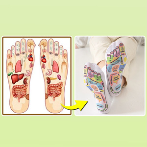 Vente en gros Chaussettes de massage des pieds aux points d'<span class=keywords><strong>acupuncture</strong></span> Chaussettes de réflexologie d'acupression avec outil de massage - Product Image 2