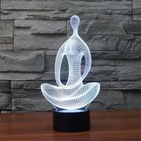 Lampe de table LED 3D Illusion Créative Personnalisée avec Photo, Base en Acrylique, Thème Anime, Décoration de Chambre d'Enfant, Veilleuse de Noël