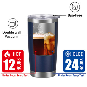Vaso Térmico de Acero Inoxidable con Aislamiento al Vacío de 20 oz, Impresión UV Personalizada con Serigrafía Láser, Taza Metálica con Recubrimiento en Polvo - Product Image 2