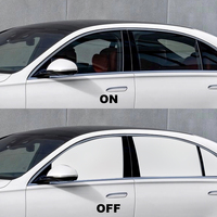 Película Inteligente para Ventanas con Privacidad PDLC, Película Inteligente para Tinte de Ventanas de Automóviles, Autoadhesiva, Conmutable, Película Eléctrica PDLC con Control Remoto para Automóviles