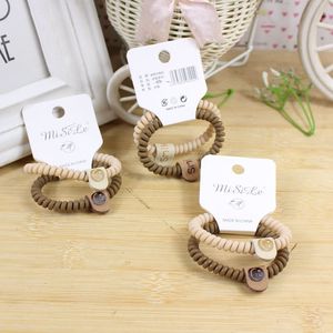MiSiLe Telephone <b>Cord</b> Hair Ties Mixed Colors High <b>Elasticity</b> Women's Hair Accessories Casual Use Made In China - Product Image 3