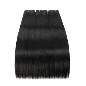 Extensions de cheveux humains Remy 100% double trame, fabriquées par SWIG OEM Factory |   Cheveux naturels lisses pour couture et pose à clipser |   Vente en gros - Product Image 1