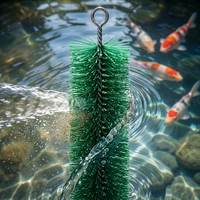 Brosse filtrante de nettoyage à poils haute densité en PET/PP/PBT/PA pour la filtration des bassins à carpes koï et des bassins à poissons, de 30 cm à 200 cm