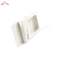 Boîte d'emballage en carton blanc mat imperméable personnalisée en gros pour produits électroniques, écouteurs, câble de données USB