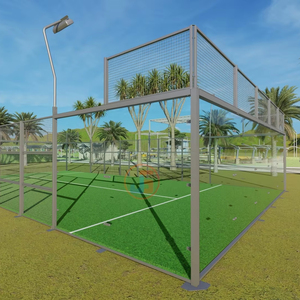 Cancha de Pádel de tubo galvanizado 10*20m, cancha de Pádel de color de logotipo personalizado para exteriores o interiores - Product Image 4