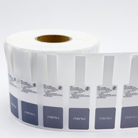 Étiquettes personnalisées en forme de queue de rat pour bijoux, avec impression de logo, découpées sur mesure pour l'emballage de lunettes et de montres