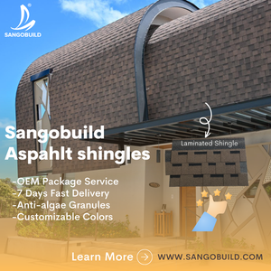 Panneaux d'asphalte imperméables de tuile de toit de bardeaux pour des projets résidentiels et industriels - Product Image 5