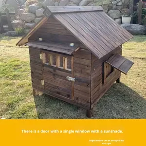 Mô Hình Rắn Con Chó Bằng Gỗ Nhà Trong Nhà/Ngoài Trời Mưa Mùa Đông Ấm Biệt Thự Vật Nuôi Nút Đóng Cửa Loại Không Thấm Nước Đồ Nội Thất Vật Nuôi - Product Image 5