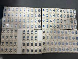 Juego de Mahjong Americano con 160 Fichas, Fichas de Mahjong Personalizadas de 4 Capas, Mahjong Acrílico de Lujo, Azul Domingo - Product Image 5