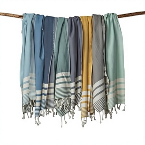 Turkish Cotton <b>Beach</b> <b>Towel</b> Striped Rectangle Quick-Dry With Tassels Summer Adult Use - Product Image 1