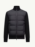 Veste matelassée chaude d'hiver pour homme, col montant, fermeture éclair, manches en tricot patchwork, en polyester uni, marque privée Sehe Fashion