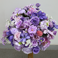 Boule de fleurs artificielles en soie (rose et marguerite) pour centre de table de mariage, décoration de table, cérémonie, fête, événement, scène, allée