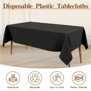 Solid Color Disposable Tablecloth Household Waterproof And Oil-proof Environmentally Friendly Light Luxury Tablecloth - Product Image 3