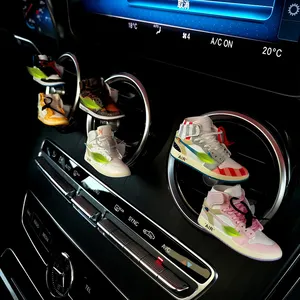 High Quality Soft PVC Cool 3D 1/6 Rubber Sneaker Dunk AJ Shoes Air Perfume Jor Dan Shoe 1 To 1 Car Accessories