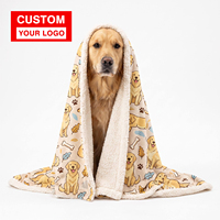 Fabricant de cadeaux Ujoy, vente en gros de couvertures pour chiens portables, douces, chaudes, légères, pliables, couvertures de voyage personnalisées imprimées
