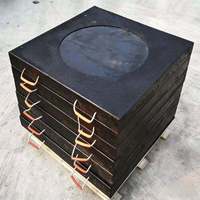 Plaque de stabilisation portable pour grue, résistante à l'usure, pour travaux de levage sur chantier