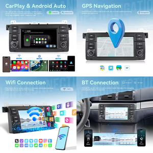 Radio Estéreo para Auto Podofo de 8 Núcleos y 7'' con 4+64G, CarPlay, Qualcomm, para BMW Serie 3 E46 1998-2006, IPS, Android Auto, GPS, WiFi, DSP, Envío Rápido - Product Image 3