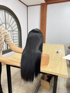 Perruque en cheveux humains vietnamiens haute densité, cheveux vierges bruts, double trame, cuticule complète, prix fabricant - Product Image 4