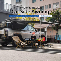 Auvent latéral de voiture, pare-soleil, abri en tissu Oxford pour Denza B8 BYD Leopard 8, plateforme de toit, tente de camping SUV 2014-