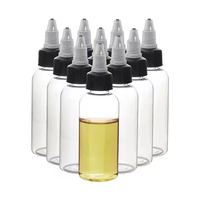 Bouteilles applicatrices en plastique transparent pour huile capillaire, produits cosmétiques pour animaux de compagnie, gel, avec pompe pulvérisatrice, capacités de 50 ml, 100 ml, 150 ml, 250 ml, 500 ml