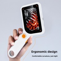 3Inches Handle Rectangle Magnifier HD Portable 500x Magnification Rechargeable Microscope With Illuminated Led Lights