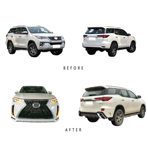 Accessoires de voiture, kit carrosserie pour Toyota Fortuner 2015-2020, pare-chocs et calandre, mise à niveau du kit carrosserie au style Legender Lexus Lambo - Product Image 2