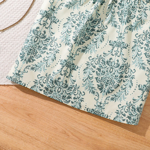 Conjuntos de Ropa de Verano para Adolescentes de 8 a 12 Años, Venta al por Mayor, Chaleco sin Mangas con Estampado Vintage y Pantalones Cortos, 2 Piezas, Ropa para Niñas - Product Image 6