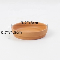 RTS vente en gros 3.15 \ "plateau de graines en terre cuite petite soucoupe en argile pour succulentes Cactus Pot de fleur Base pour jardin maison pépinière