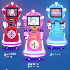 2025 New Coin-Operated Kids Commercial Electric Home Rocking Toy Car MP5 1-Year Warranty English <b>Swing</b> Machine Cartoon Plastic - Product Image 2