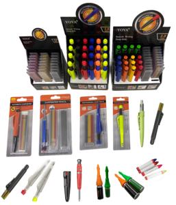 أداة تحديد النقاط العميقة الصلبة للنجارة، قلم تحديد للنجارة، قلم رصاص ميكانيكي للهندسة، مجموعة أقلام نجار مع عبوات إعادة التعبئة - Product Image 5