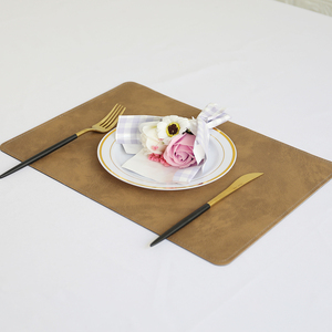 Vente chaude Qualité Rectangle PVC Napperons Résistant À La Chaleur Maison Cuisine PU Table À Manger Tapis Ensembles - Product Image 6