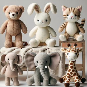 PP bông đầy nước rửa quá trình lưới lót cho đám cưới Gấu bông vui vẻ búp bê trung tính đồ chơi sang trọng với mô-đun âm thanh dây kéo - Product Image 6