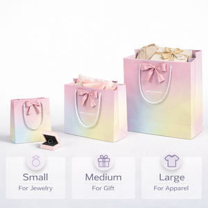 Sac shopping en papier jaune avec poignée en ruban, emballage de couleur vive pour les magasins de détail, les boutiques de cadeaux, l'utilisation de marchandises - Product Image 2