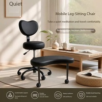 Chaise de méditation mobile à jambes croisées avec dossier, chaise de yoga pour la maison, siège de loisirs paresseux pour la pratique de la relaxation en intérieur