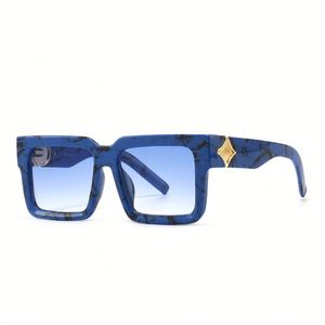 Gafas de Sol Cuadradas Extra Grandes de Moda Retro con Marco Grande y Lentes Degradadas para Mujer y Hombre, Novedad Personalizada 2025 - Product Image 3