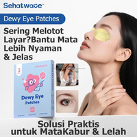 Sehatwave Dewy Eye Patches 3 Pasang Masker Mata Herbal Lutein Menenangkan Kelelahan Mata Mata Kering Buram Melembapkan Menenangkan Patch