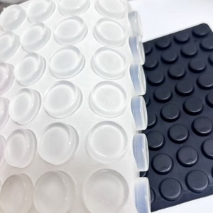 Rõ ràng Silicone tự dính thân thiện với môi bền bumpers Pad vuông cửa đệm trong suốt - Product Image 4