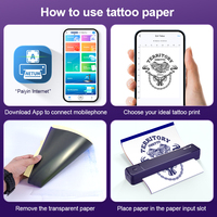 Imprimante à stencil pour tatouage sans fil portable NETUM, imprimante thermique sans encre A4 en stock, garantie 1 an